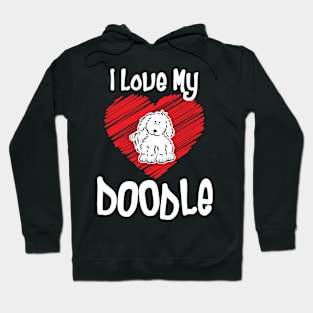 'I Love My Doodle' Dog Poodle Lovers Hoodie